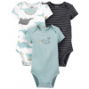 CARTER'S Body krátky rukáv Blue Dino chlapec LBB 3ks NB/ veľ. 56