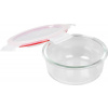 Dóza MagicHome, okrúhla, 650 ml, s vekom, Clip, sklenená