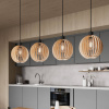 Závesné svetlo Envostar Clay, brezová preglejka, 4fl - LW1689104460