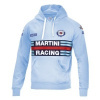 Sparco mikina Hoodie Martini Racing světle modrá