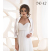 Šifonové oversize svadobné bolero ivory BD-12 Rozmer: 36/38