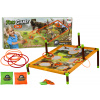 LEAN TOYS Arkádová hra – Hoď vrecko, obruč – dinosaurus