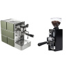 Stone Espresso Mine Green + Eureka Mignon Libra 65 All Purpose, CR black