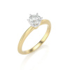 Briliantový prsteň solitaire - žlté a biele zlato 22187B/ZBX Veľkosť: 56