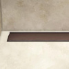 I-Drain Plano - Nerezový rošt pre sprchový žľab Pro, povrch PVD, dĺžka 80 cm, čokoládová IPRO0800C