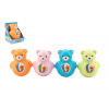 Teddies Medvedík Roly Poly pískací 10 cm plast 4 farby v krabičke 10x12x8cm