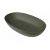 Swiss aqua technologies Umyvadlo na desku SAT Aula 60x36 cm zelená mat bez otvoru pro baterii, bez přepadu SATAU6036G