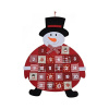 Adventný kalendár v tvare snehuliaka