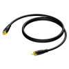 ProCab CAV162/1,5-H - Hotový flexibilný kábel osadený konektormi RCA samec (Cinch) RCA samec (Cinch). Kábel S/PDIF 75Ohm. Dĺžka 1,5m