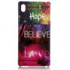 Gumený kryt Believe Love na Sony Xperia M4 Aqua