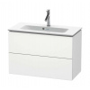 Duravit L-Cube Umývadlová skrinka, 55x82x39 cm, 2 zásuvky, biela mat LC625701818