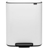 Bo pedálový kôš 2 × 30 l – biely