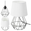 Stolná lampa HowHomely Diamond biela 60 W