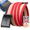 Opasok - Peterson Beige, Red, Navy Blue Belt - Unisex Product (Peterson módny nohavice parcery pás silný)