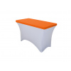 TENTino Elastická čiapka STANDARD na dosku skladacieho stola 122x60 cm VIAC FARIEB Farba obrusu: ORANŽOVÁ / ORANGE