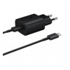 EP-TA800EBE + EP-DA905BBE Samsung 25W Cestovní nabíječka + USB-C/USB-C Datový Kabel Black (OOB Bulk)