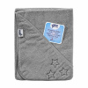 KIKKO BIO bavlnená froté osuška s kapucňou XKKO Organic 90x90 Silver Stars
