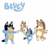CUKROVÁ TLAČ jedlý obrázok na tortu Cukrová hmota Potlač Bluey Blu Psík #18