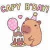 CUKROVÁ TLAČ jedlý obrázok na tortu Cukrová hmota KAPYBARA CAPYBARA + Postavy 1