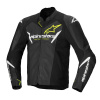 bunda FASTER 3 AIRFLOW ALPINESTARS black/white/yellow fluo 2025 Veľkosť: 52, Veľkost: 52