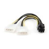 Gembird kábel MOLEX (4pin) s vývodom napájanie pre VGA PCI express 15cm CC-PSU-6