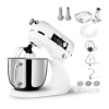 Salente DigiChef+, kuchynský robot, 6-litrová misa, celokovový, mlynček na mäso, digitálny displej, biely
