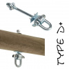 KBT Háky typ D+ M12/140 mm
