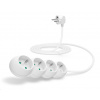 Predlžovací kábel CONNECT IT 230 V, 3 zásuvky, 1,5 m, bez vypínača (biely)