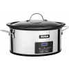 TESLA SlowCook S800 Deluxe Pomalý hrniec, s programovateľným časovačom a digitálnym displejom, Kapacita 5,6 litra (pre 7 osôb a viac), 250W,nerezový