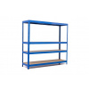 Policový regál Trestles RH 1500x1600x400, nosnosť 1200 kg, 4 police Farba: modrá, Typ police: drevená MDF 5,4 mm