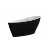 Besco Keya Black&White voľne stojaca vaňa 165x70, WAM-165-KBW