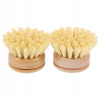 2 bambusové nádoby kefka hlava hrniec (2 bambusové nádoby kefka hlava hrniec)