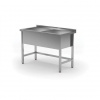 Hendi 813485 Stôl s dvojkomorovým bazénom - výška komory 300 mm, rozmery 1200x600x850 mm