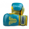 BOXERSKÉ RUKAVICE FIGHTER TRAINING BLUE - YELLOW Farba: Modrá, Veľkosť: 14oz