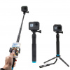 TELESIN HLINÍKOVÝ NASTAVITEĽNÝ SELFIE STICK S TRIPODOM PRE AKČNÉ KAMERY (GP-MNP-090-D)