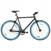 Multidom Bicykel s pevným prevodom čierno-modrý 700c 51 cm