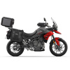 Kompletná sada sedlových brašní SHAD TERRA TR40 adventure a hliníkového vrchného kufra SHAD TERRA BLACK 48L vrátane montážnej sady SHAD TRIUMPH Tiger 900