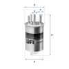 UFI Palivový filter 24.188.00