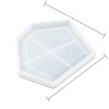 Manumi Silikónová forma na odlievanie krištáľovej živice geometrická podložka pod pohár 146x136x12mm - 3 ks