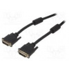 Cable dual link DVI-D (24+1) plug,both sides PVC 1.8m black