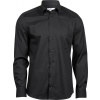 Tee Jays | 4024, Luxusná elastická košeľa s dl. rukávom, čierna, L