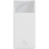Baseus Bipow powerbanka s digitálním displejem 10000mAh 20W bílá 6932172618315