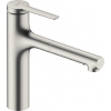 Hansgrohe Zesis M33 - Drezová batéria s výsuvnou spŕškou, sBox, vzhľad nerezový 74823800