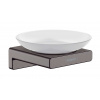 Hansgrohe AddStoris Mydlovnička s držiakom, matné sklo/kefovaný čierny chróm 41746340-HG