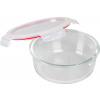 Dóza MagicHome, okrúhla, 1300 ml, s vekom, Clip, sklenená