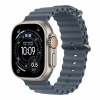 Apple Watch Ultra 3 GPS + Cellular 49mm Prírodný titán s oceľovo modrým oceánskym remienkom MEWH4QC-A