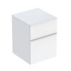 Geberit iCon - Bočná skrinka 45x60x48 cm, 2 zásuvky, lesklá biela 502.315.01.1