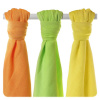 KIKKO Plienky bambusové Colours 70x70 (3 ks) – lime, lemon, orange