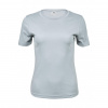 Tričko dámske Tee Jays Interlock - modré-sivé, 3XL