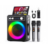 ANKUKA Prenosný Bluetooth Karaoke stroj s 2 LED mikrofónmi